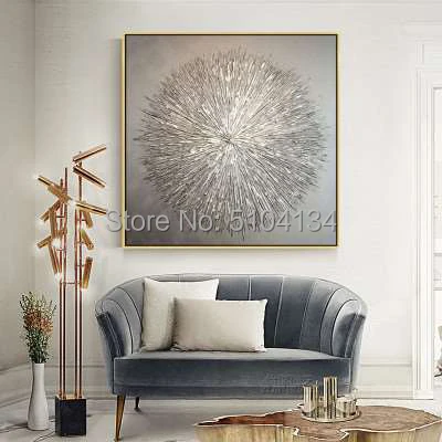 Best Selling Pure Hand-painted Thick Textured Abstract Oil Painting on Canvas Pop Fine Art Abstract with Gold Foil Oil Painting
