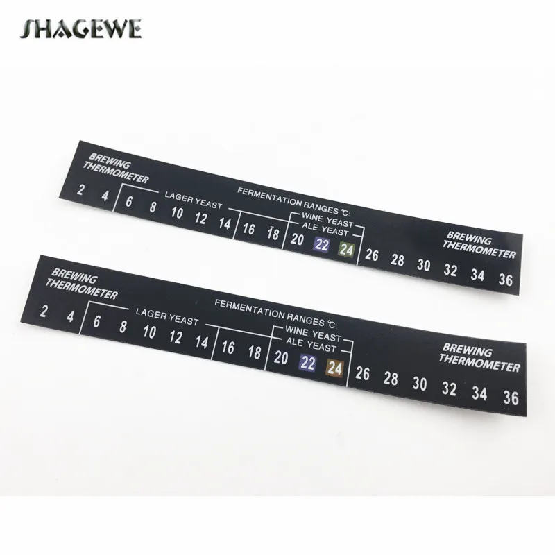 

DIGITAL STICK ON THERMOMETER FOR HOME BREW LCD Fermometer Self Adhesive 2C TO 36C Beer Spirits wine