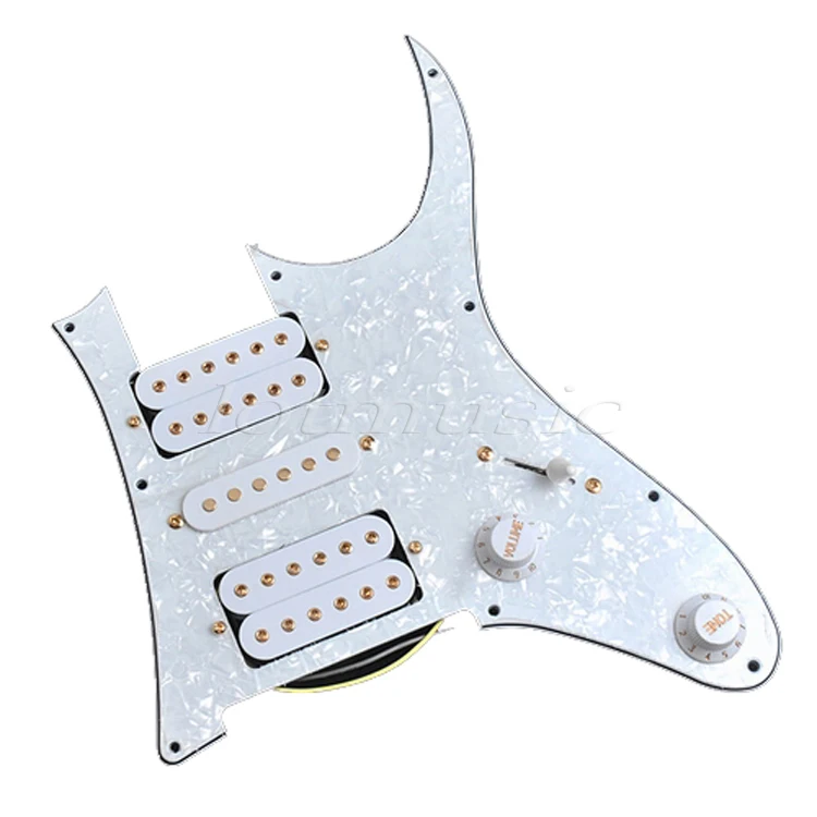 8 * белый Страт накладку один Humbucker для Fender Stratocaster царапинам плиты Замена