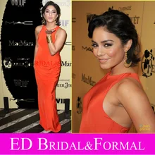 Vanessa Hudgens Kleid Promi Orange Abend Prom Formal Pageant Kleid Frauen in Film Party