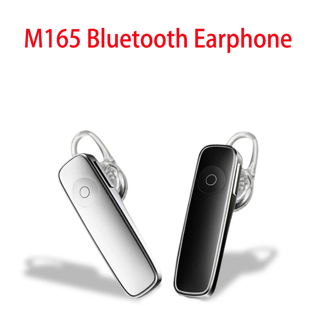 M165 Bluetooth 4,1 наушники с одним ухом, Спортивные Беспроводные наушники, Автомобильная гарнитура с микрофоном для iPhone 8 X