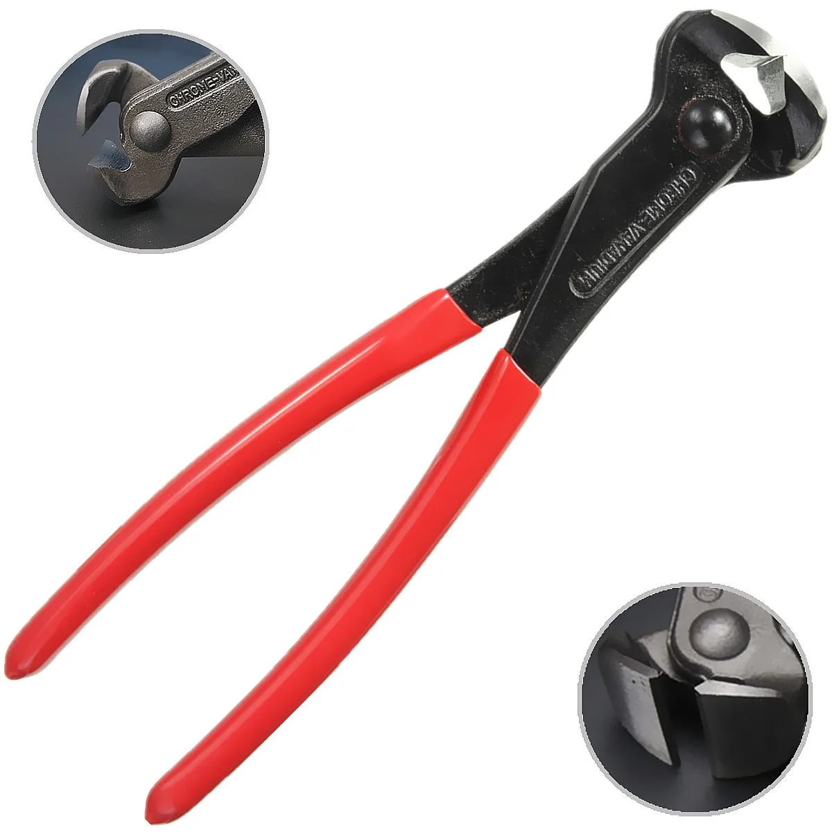 

Doersupp Vanadium Cutting Pliers End Cutter 200mm/8inch Red Plastic+Chrome Steel Fixers Pincers Nail Clipper Multitool Nippers