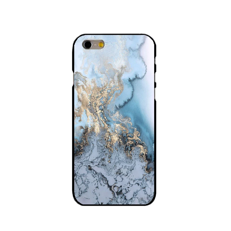 

Scrub Marble Stone Image Painted Phone Hard Plastic Case Cover For iphone 5 5s SE 6plus 6s 6 7 7plus 8 8plus x Case