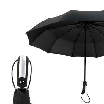 

Large Strong Frame 10 Ribs Umbrella Men Auto Luxury Windproof Umbrellas Rain Women Quality Brand Automatic Business Umbrella