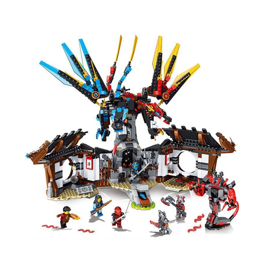 

Legoed Ninja Figures Dragon Knight Building Blocks Enlighten Toy for Children Compatible Legoing DIY Bricks for Chiildren