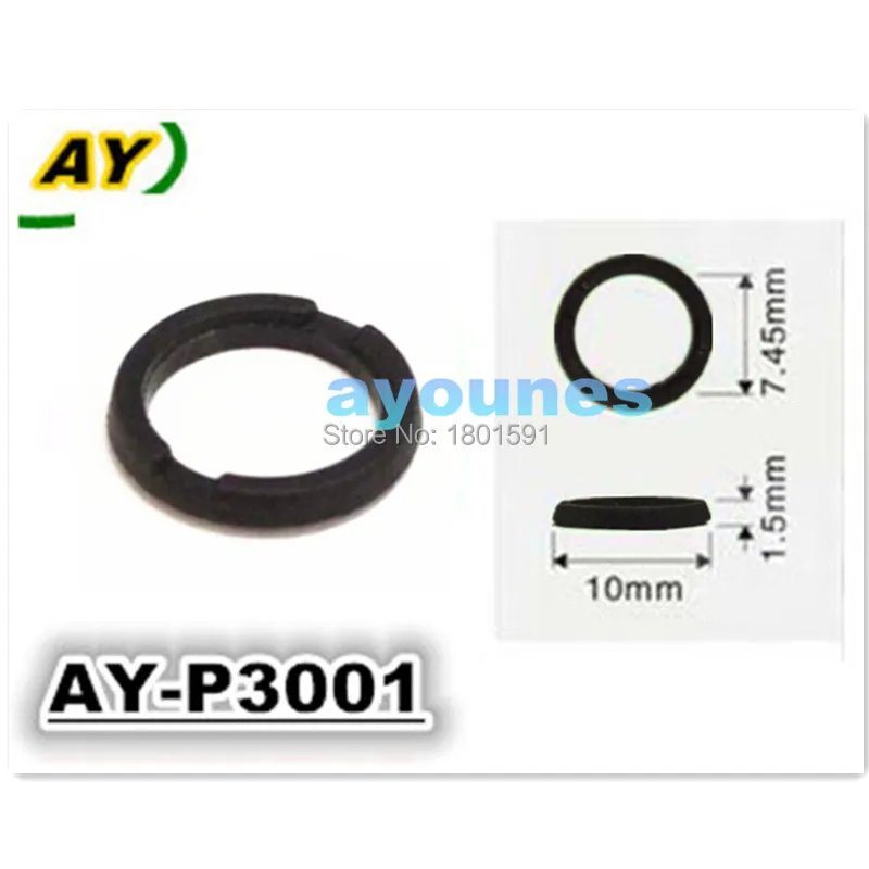 

100pcs/set Auto parts Fuel injector repair kits of plastic washer seals Fit for TOYOTA (AY-P3001,10*1.5*7.45mm)