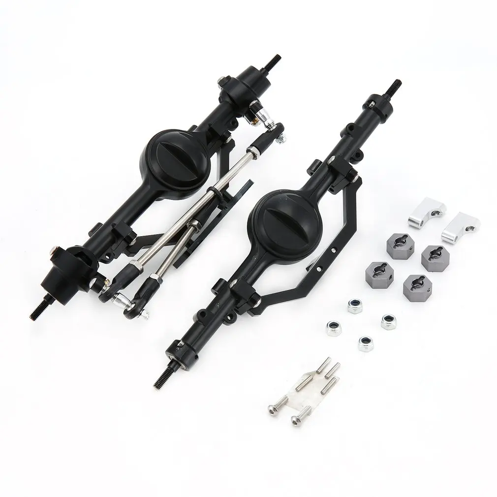 

Axle Gear Set Vehicle Mould Fittings Bridge Shell Metal Alloy Front And Rear Axles Set For RC Crawler Car D90 Axial SCX10