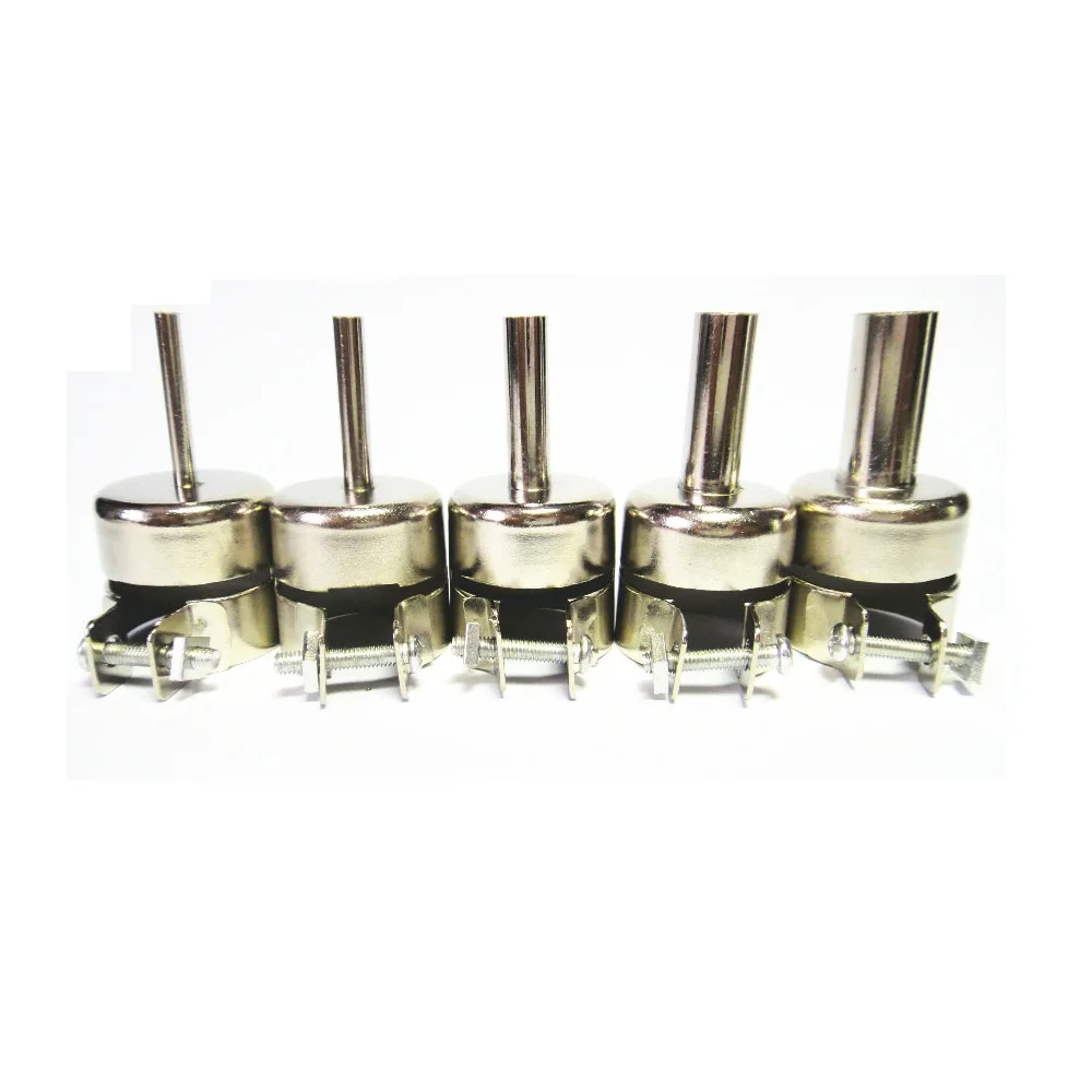 

New Hot Universal Heat Gun Resisting Nozzles Hot Air Gun Silver 45x24mm For Soldering Rework
