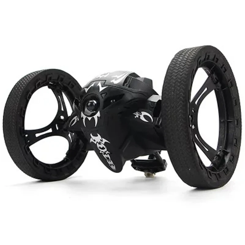 

Fb Funny Box Mini Cars Bounce Car Peg Sj88 2.4Ghz Rc Car With Flexible Wheels Rotation Led Light Remote Control Robot Car Toys
