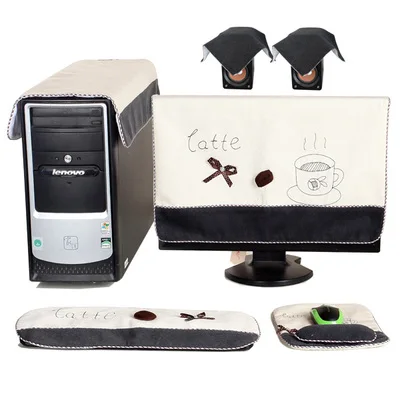 Best Offers Cloth desktop cover computer six pieces set one piece machine lcd monitor dust cover