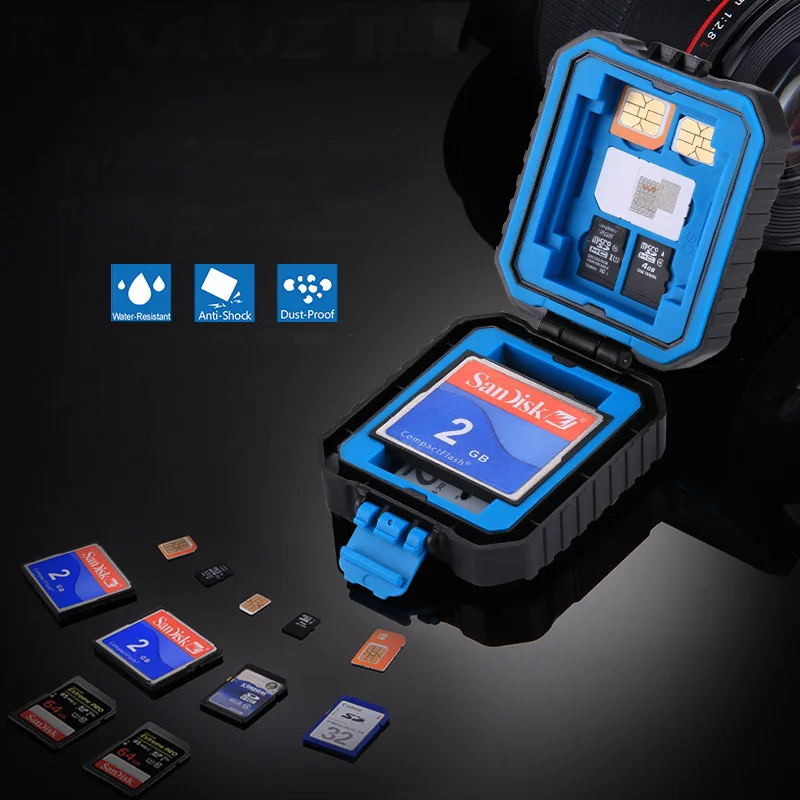 

Camera Memory Card Case Holder Waterproof XQD CF TF SD Card Box Storage Package Card Cases