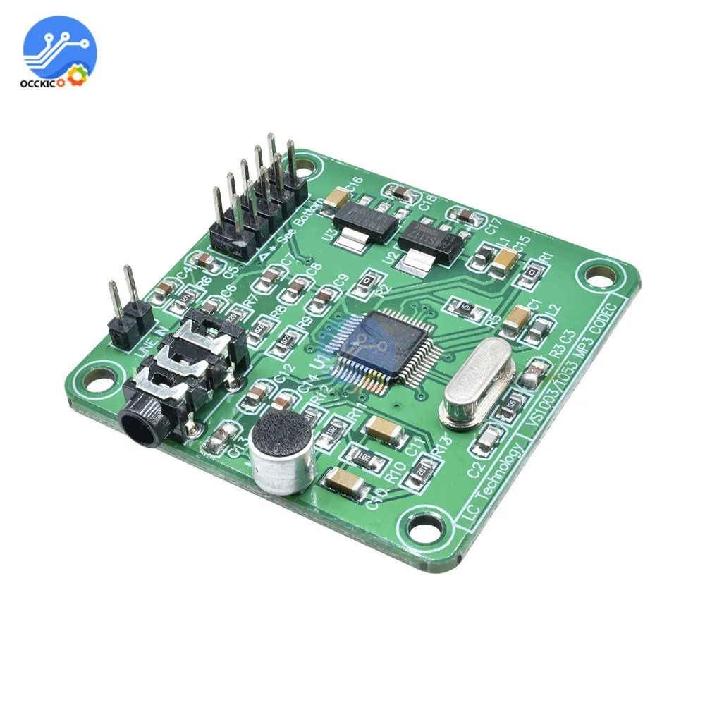 

VS1053 MP3 Module with on-board recording function SPI Interface MP3 Audio Development Board