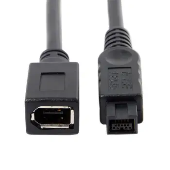 

IEEE 1394 6Pin Female to 1394b 9Pin Male Firewire 400 to 800 Cable 20cm