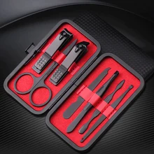 7 шт. маникюрный набор из нержавеющей стали педикюр медицинские ножницы для ногтей ногти на руках ноготь триммер для ухода набор для путешествий инструменты для красоты