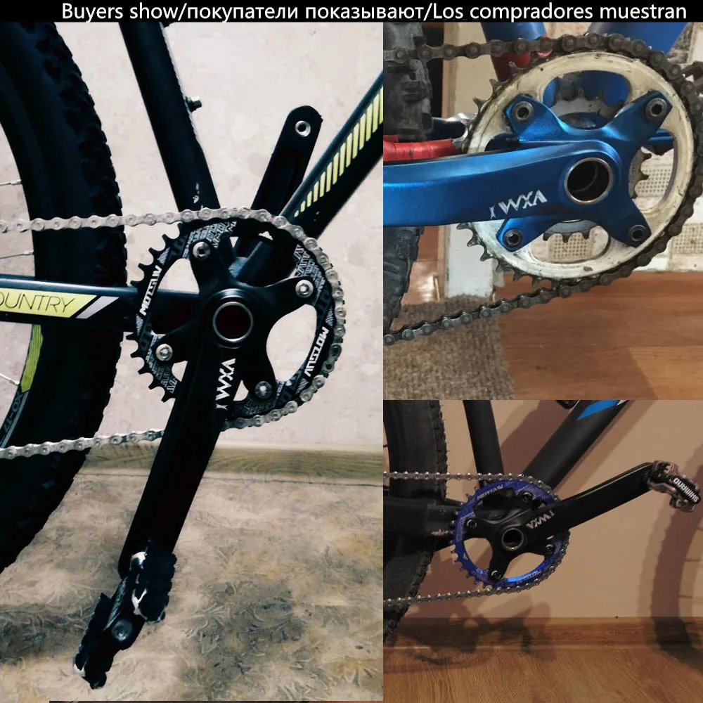 VXM 104BCD кривошипный алюминиевый MTB велосипед кривошипный костюм Звездочка набор 68BB складной велосипед переоборудование для XT M610 M590 MTB Запчасти для велосипеда