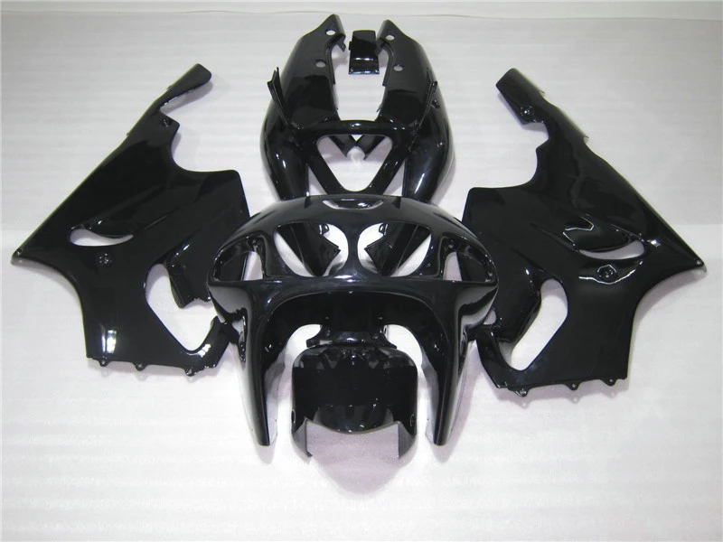 

ABS motorcycle Fairing kits for Kawasaki ZX-7R 1996 1997-2002 2003 NINJA ZX7R 96-03 ABS all glossy black fairings kit SR25