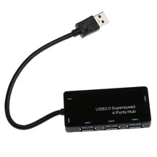 Горячая 5 Гбит/с супер высокая скорость 4 порта USB 3,0 концентратор переходник разветвитель для ПК ноутбука планшета
