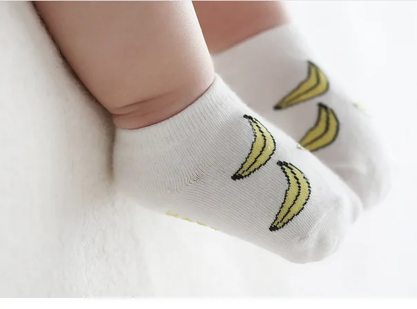 Горячо! Детские носки-башмачки с мультипликационным принтом хлопковые нескользящие носки-тапочки удобные носки для новорожденных аксессуары для малышей