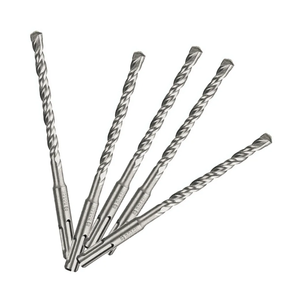 

6/8/10/12/14/16mm 210mm SDS Plus Crosshead Twist Spiral Hammer Drill Bit Set For Wall Concrete Brick Block Masonry Power Tool