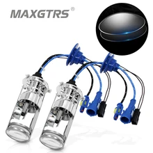 2x55 Вт H4 LHD Би-ксеноновые лампы без потерь HID лампа-светильник Hi/Lo луч головной светильник с двойной мини-объектив проектора 4300K 5500K 6000K