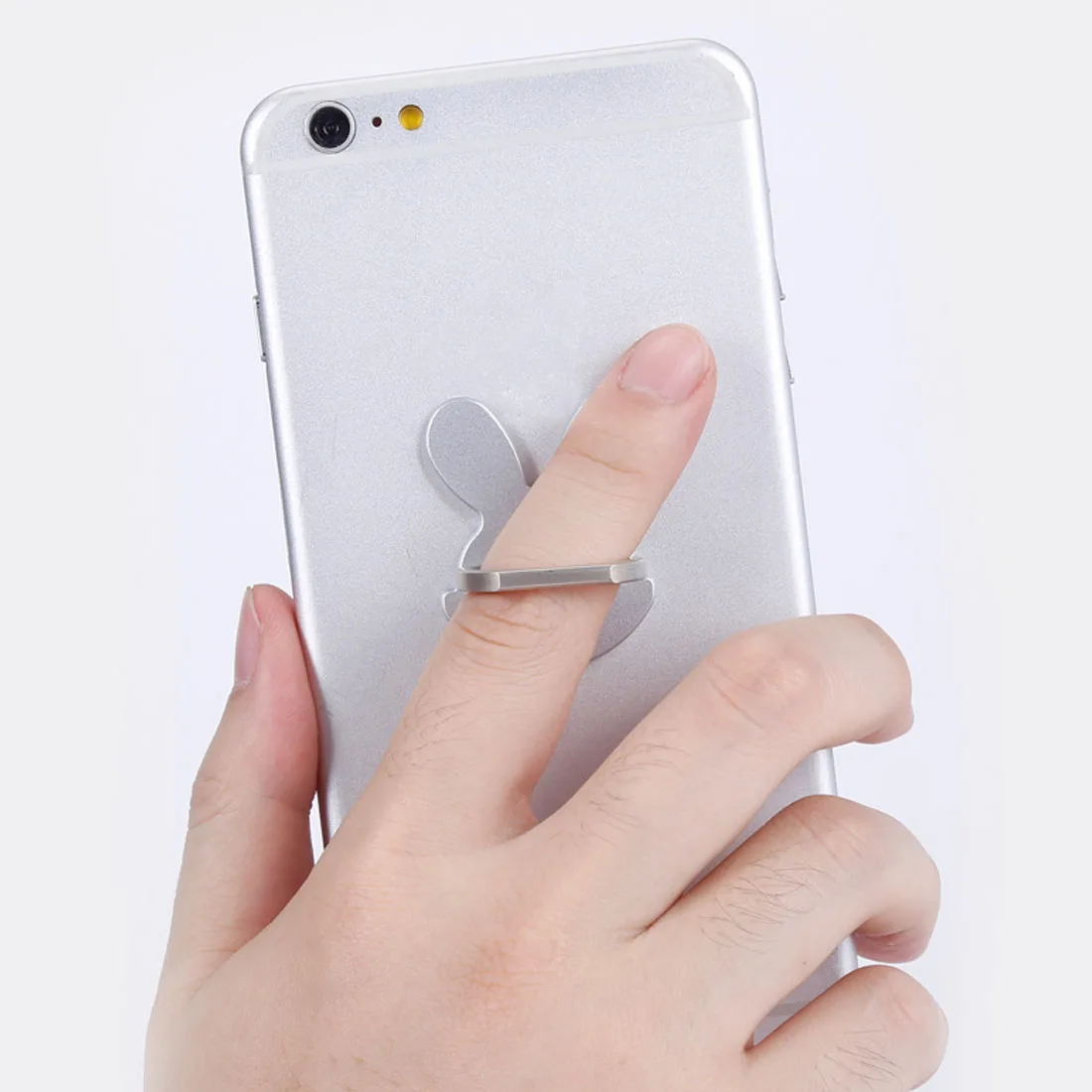 elenx Rabbit Design Phone Holders 360 Degree Metal Finger Ring Mobile Phone Smartphone Stand Holder For iPhone for Samsung Smart elenx Rabbit Design Phone Holders 360 Degree Metal Finger Ring Mobile Phone Smartphone Stand Holder For iPhone for Samsung Smart