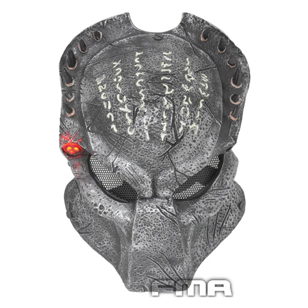 

Paintball Airsoft Wire Mesh Predator Full Face Mask "Wolf 2.0" Luminous version Mask Sports Helmets