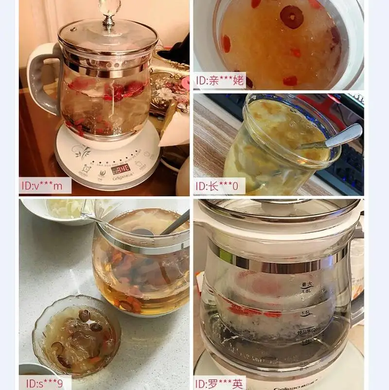Здравоохранения чайник автоматическая утолщение Стекло водонепроницаемые Птичье гнездо тушеная чашки Мини Многофункциональный Чай делая Электрический Чай