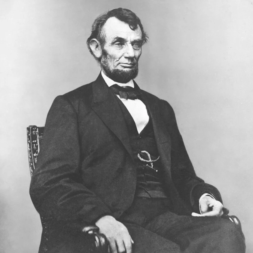 Digitally restored Civil War era painting of President Abraham Lincoln Poster Print (13 x 15)