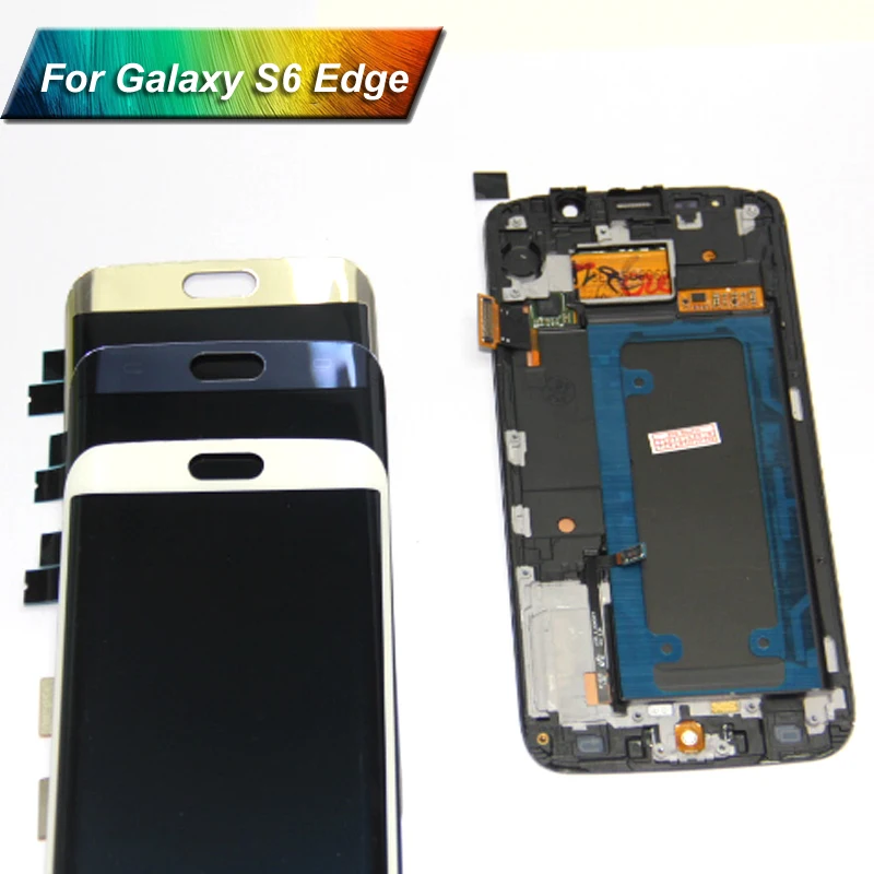 Для Samsung Galaxy S6 Edge Plus LCD G928 G928F дисплей сенсорный экран сборка Замена для 5 7 &quotSAMSUNG |