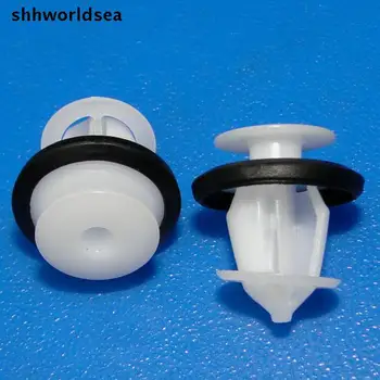 

shhworldsea auto plastic fastener Front door trim plate fixed buckle for toyota TA#6773-0E020