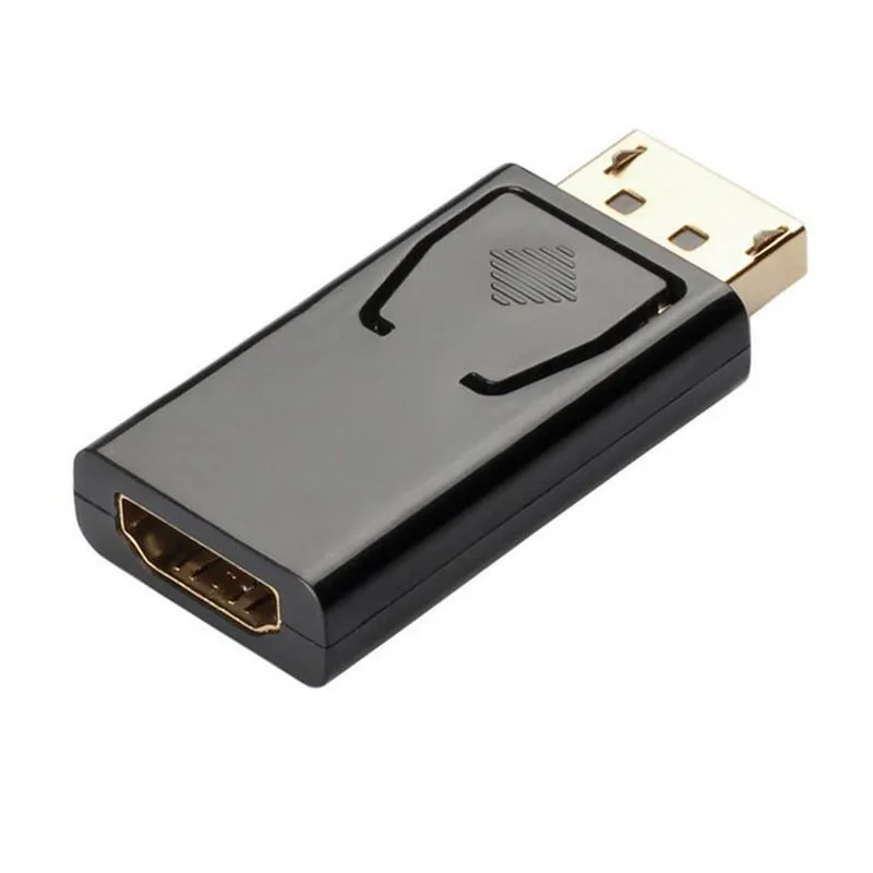 Бесплатная доставка HDMI женский поворот большой DP вращающаяся позолоченный штекер DP к HDMI Женский 1080 P корпус ABS