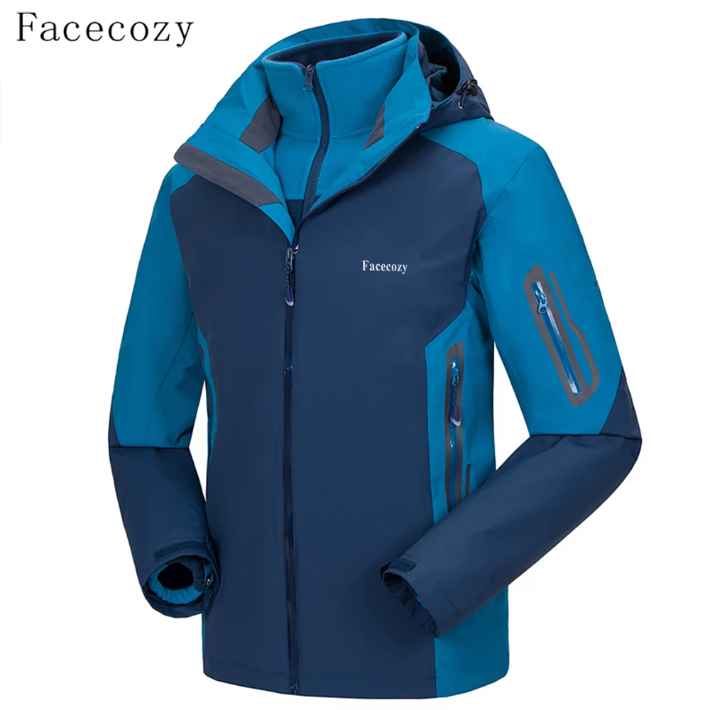 Мужская Флисовая Куртка с капюшоном Facecozy теплая ветрозащитная куртка софтшелл