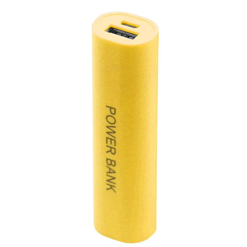 DIY USB Мобильный Внешний аккумулятор зарядное устройство Коробка Чехол Аккумулятор для 1x18650 портативный - Цвет: Yellow