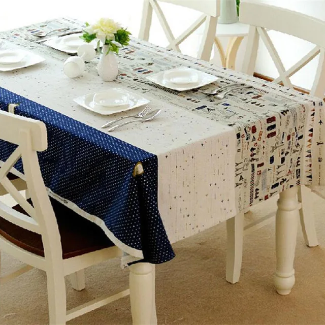 Tablecloth Rectangular Linen Cotton Table Cloth Dustproof Table Cover