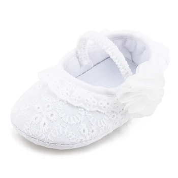 

Baby Soft Sole Shoes Baby Christen & Baptism Shoes New Design Lies Style Non-slip Newborn Baby First Walkers