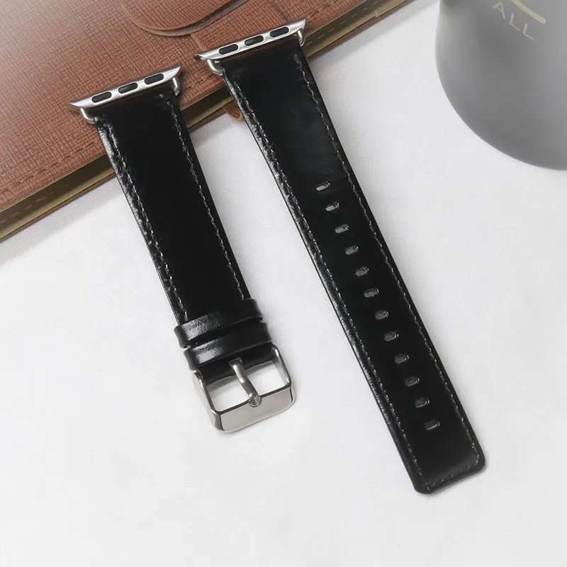 Ремешок из натуральной яловой кожи для iphone Apple 1/2/3/4 iwatch мужские и женские часы