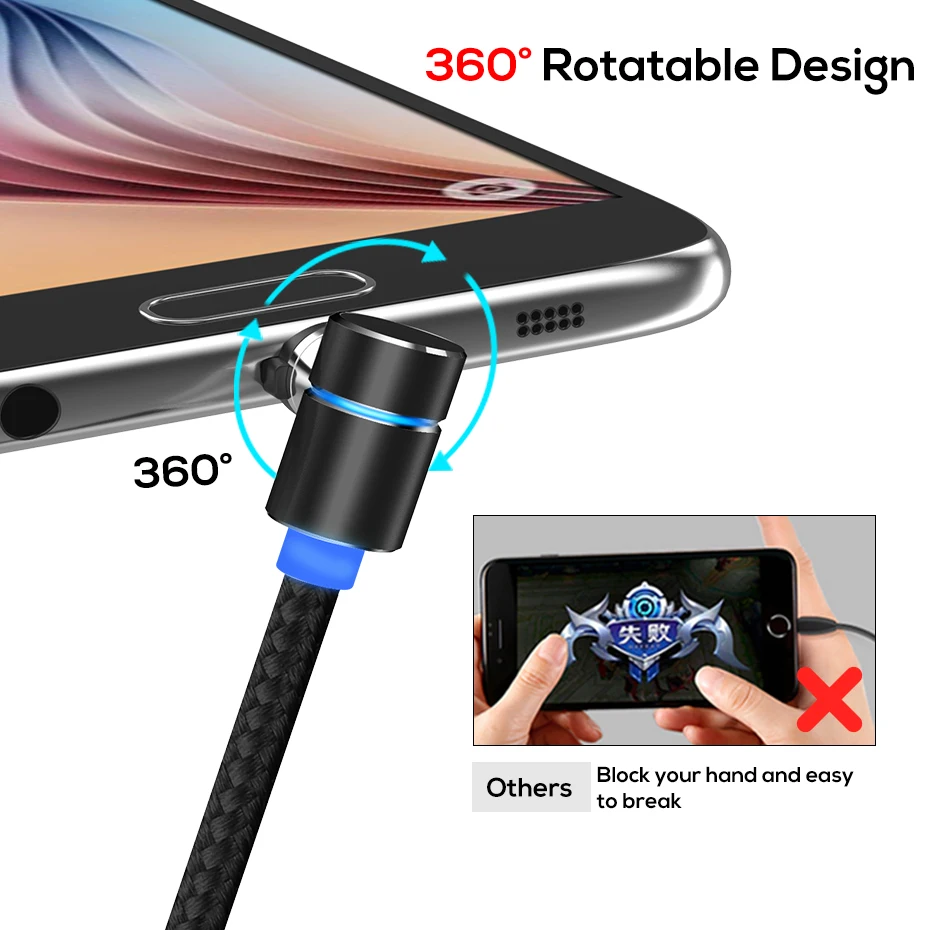Магнитный USB кабель TOPK магнитный Type C Micro usb для iPhone X 8 7 Plus 90 градусов L Shap|usb cable for