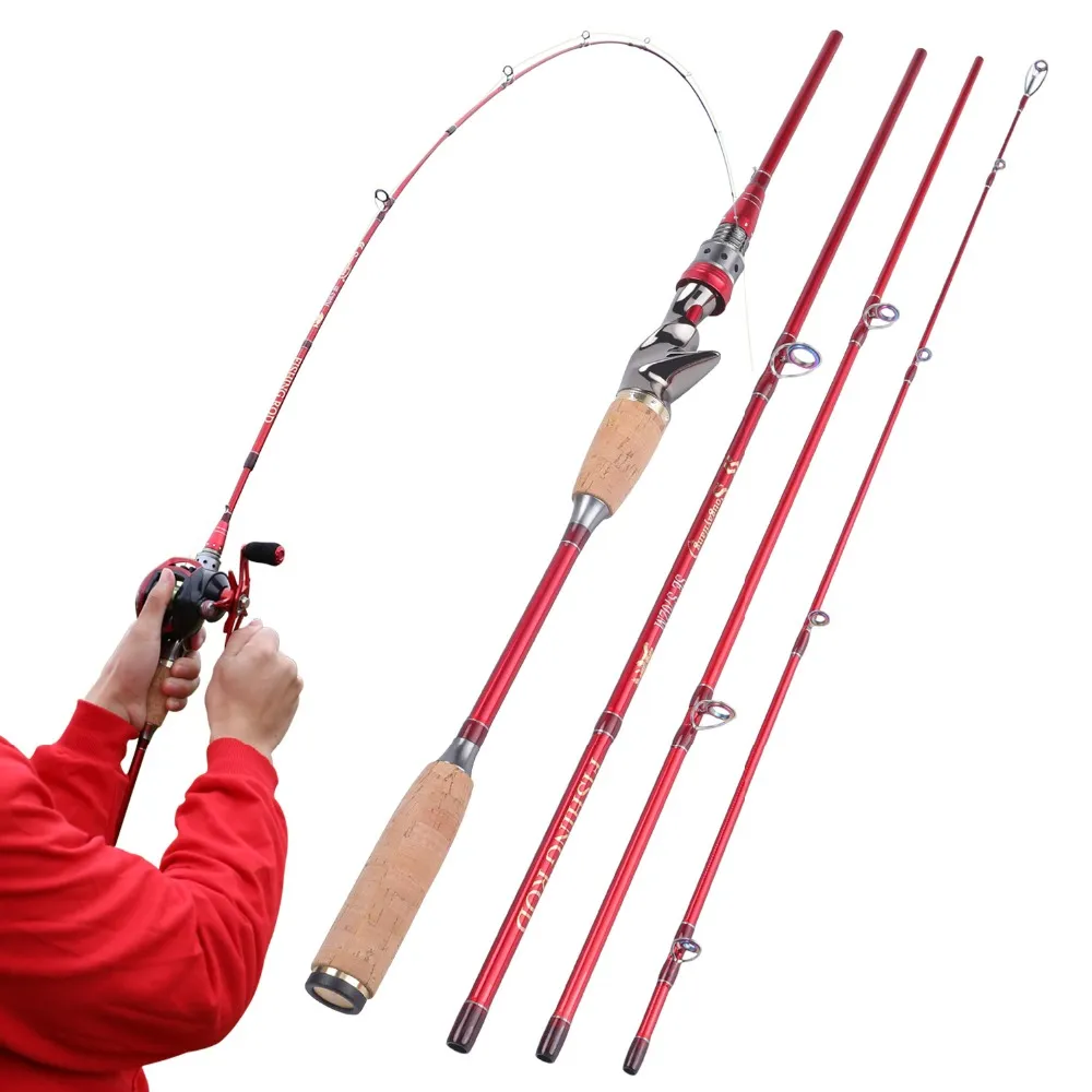 Sougayilang Spinning Casting Fishing Rod with 24Ton Carbon Fiber Fuji O