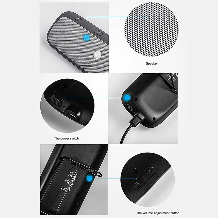 Fdoman беспроводной автомобильный солнцезащитный козырек bluetooth hands free динамик