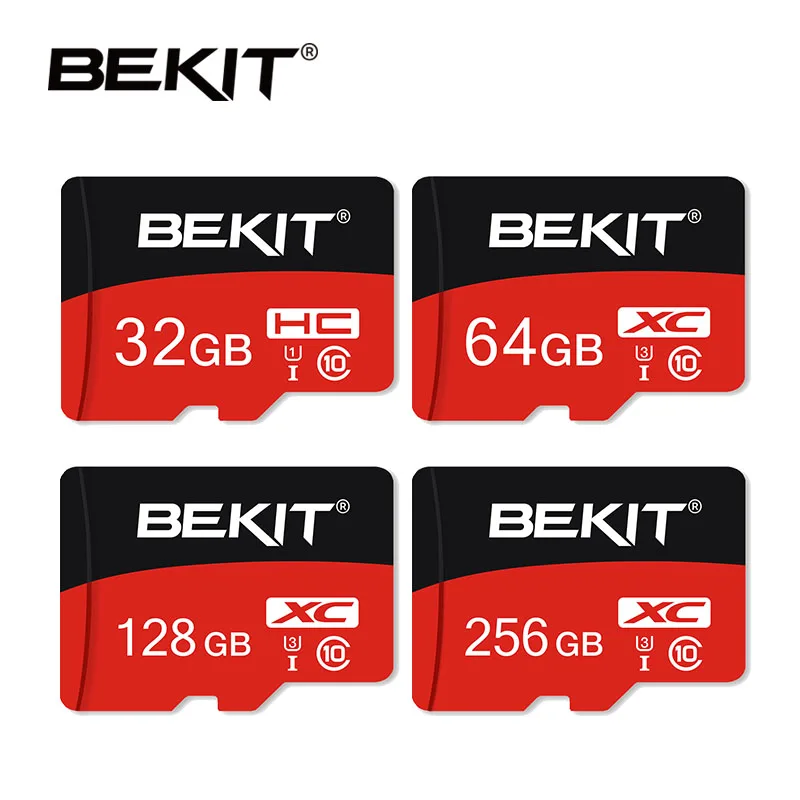 Bekit карта памяти Micro SD карта 256 ГБ 128 Гб 64 ГБ 32 ГБ 16 ГБ 8 ГБ Microsd карта класс 10 U1 U3 TF SD карта мини флэш-карты для телефона