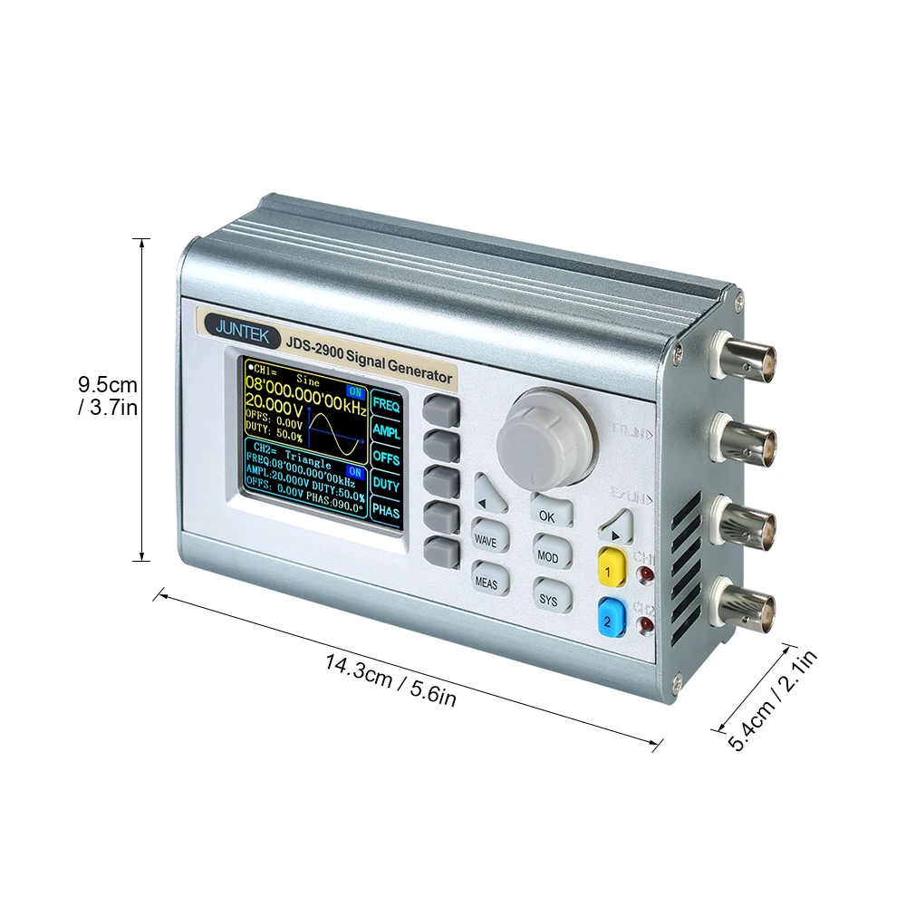 JDS2900-60M Профессиональный цифровой двухканальный DDS функция генератор сигналов импульсный произвольной формы генератор частоты