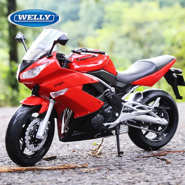 Brand New 1/10 Scale Motorbike Toys KAWASAKI Ninja 650R Diecast Metal