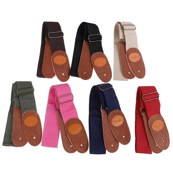 

High Quality 1pc Acoustic Guitar Bass Musical Instrument Accessories Adjustable Soft Nylon Electric Guitar Strap Belt