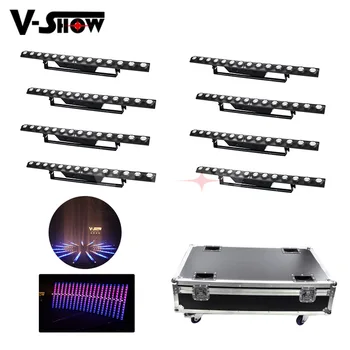 

8pcs With Flightcase Led Wall Washer 14X3W 2in1 Magic Dj light Led Bar Light Led Dmx Dj Disco Stage Light For Landscape Wedding