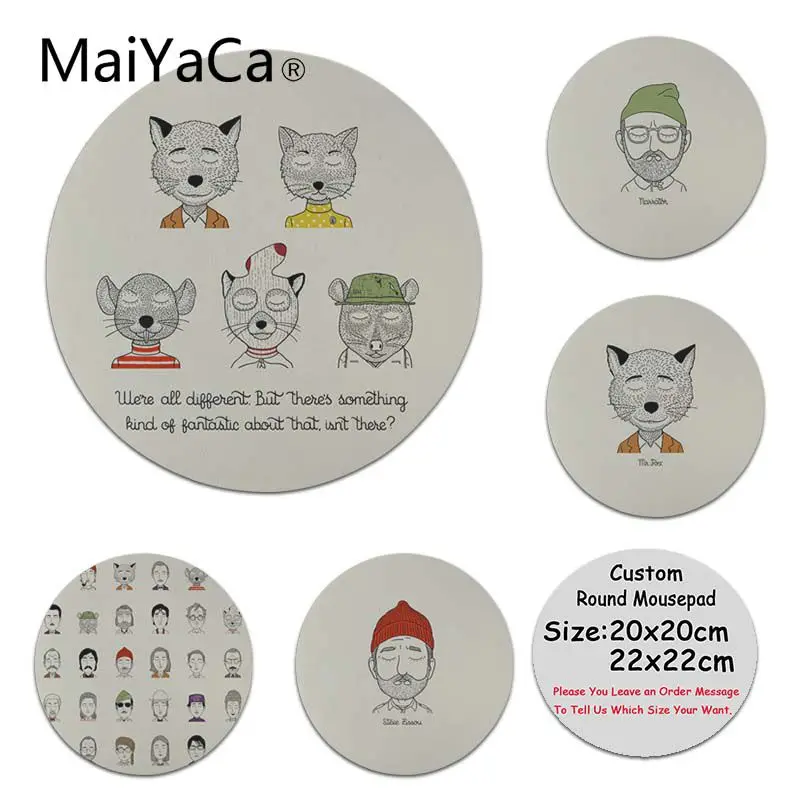 

MaiYaCa wes anderson characters Silicone Pad to Mouse Game Hot Selling Fashion Design mouse mat