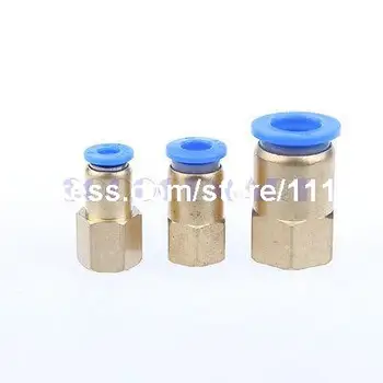 

10Pcs Pneumatic 6mm OD Tube to 11mm Threaded Push in Quick Fittings