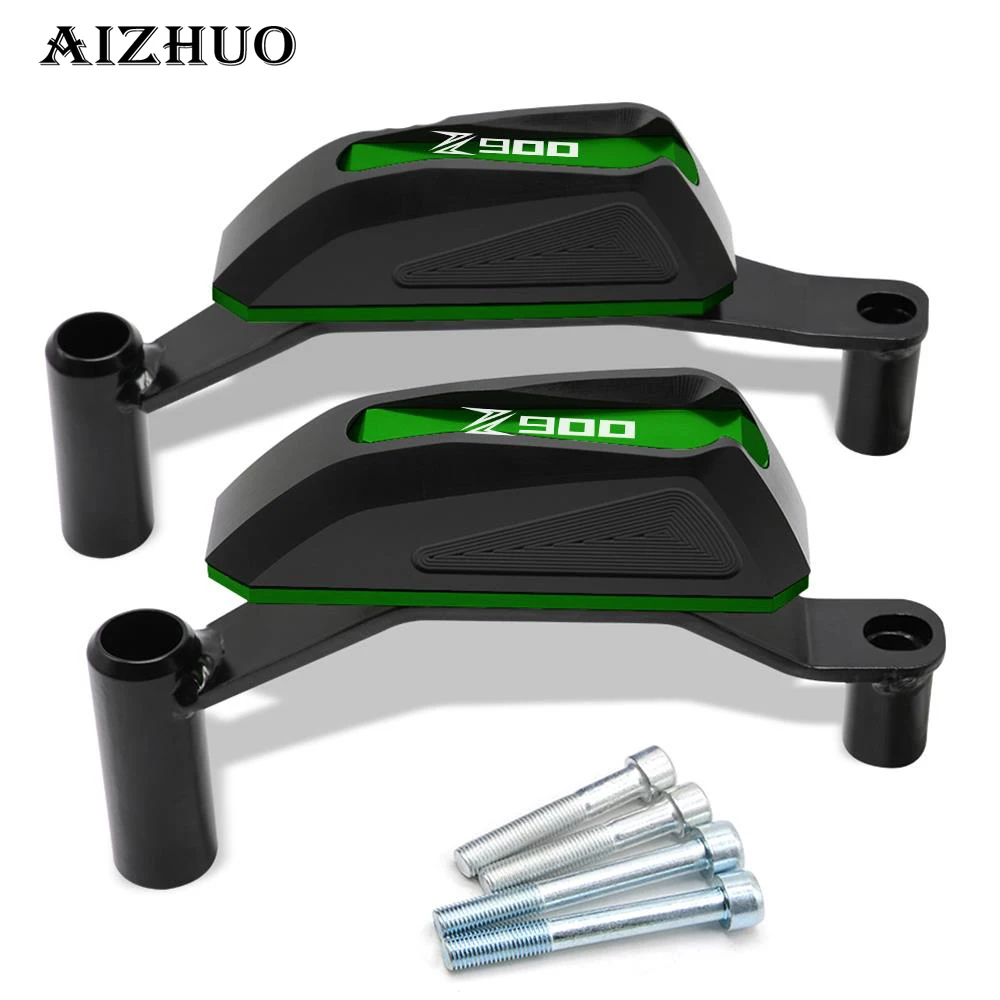 Motorcycle Frame Crash Pads Engine Case Sliders Protector For Kawasaki Z900 2016 2017 2018 have logo z900