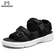 MAISMODA/мужские сандалии; летние пляжные мужские сандалии на липучке; Повседневная обувь; удобная Легкая модная водонепроницаемая обувь; YL226