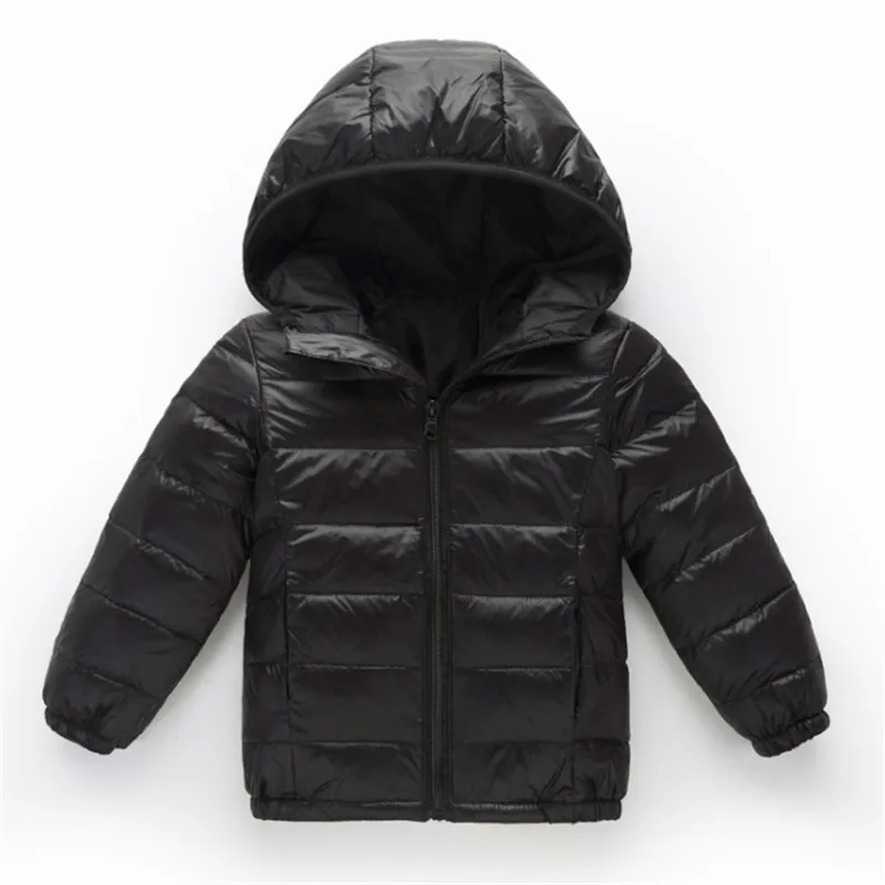 

Unisex Kids Boys Girls Down Coat Puffer Jacket Teen Hoodie Parka Lightweight Winter Warm Quilted Thin Outerwear Children's Gift
