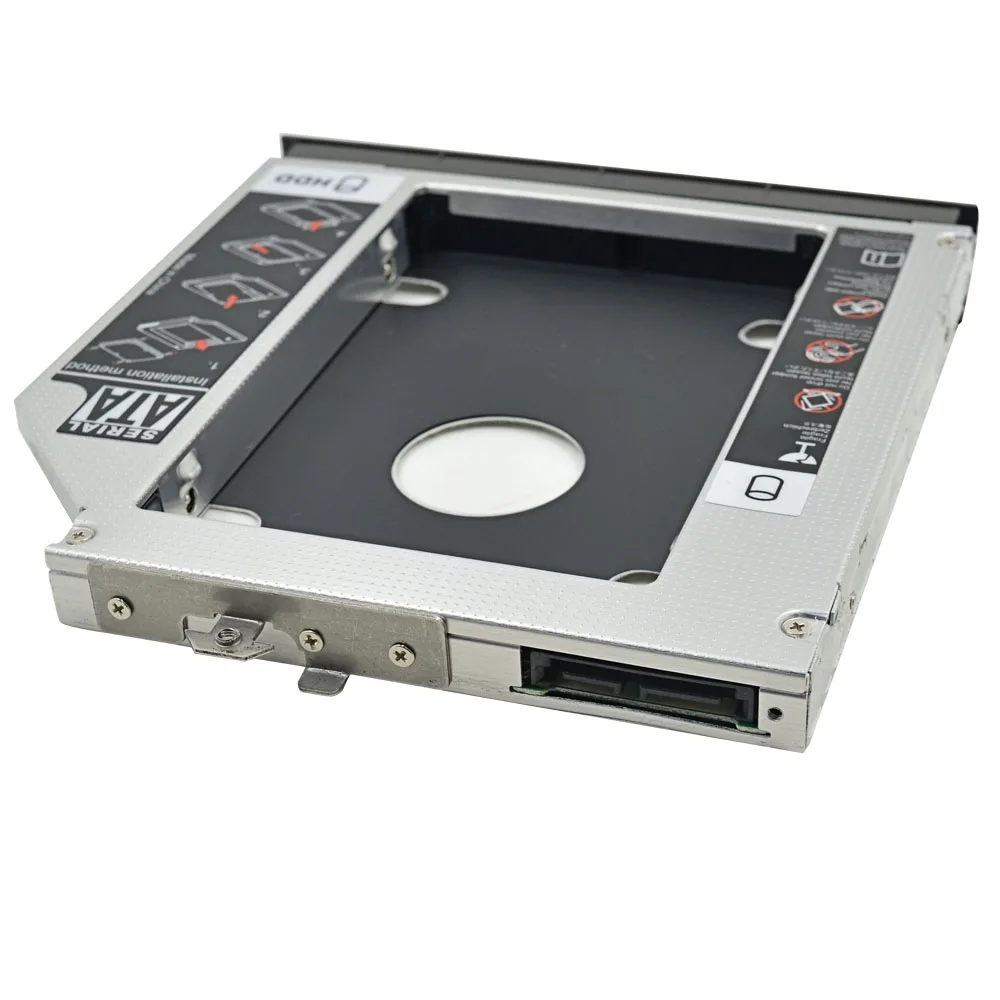 Алюминиевый 2-ой HDD Caddy 12,7 мм SATA 3,0 2," SSD HDD Box адаптер для hp Compaq 6530B 6535B 6730B 6730S 6735B 6735S DVD optibay